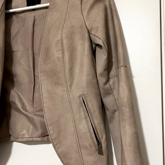 Dynamite Faux Leather Jacket dusty rose size XS - Picture 3 of 4